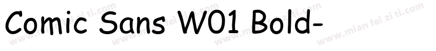 Comic Sans W01 Bold字体转换